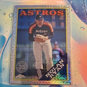 Nolan Ryan Houston Astros Baseball Card - Topps Chrome